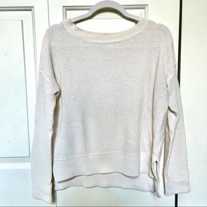 Loft White Knit Sweater - Great Condition